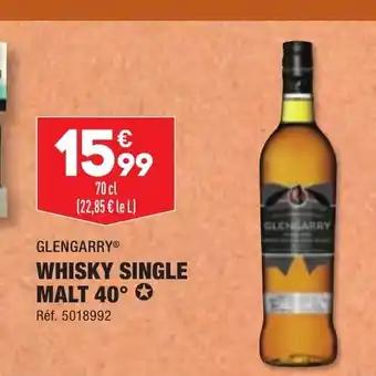 WHISKY SINGLE MALT 40°✪