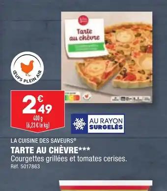TARTE AU CHÈVRE