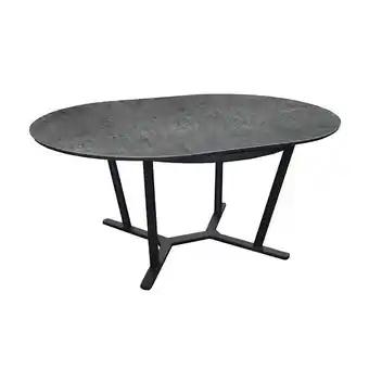 table de jardin ronde Valenza en Aluminium 125/175 cm - plateau SPC - graphite/girs