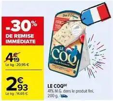 Le coq 41% m.g