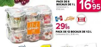 PACK DE 12 BOCAUX DE 1/2 L