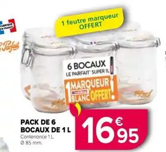 PACK DE 6 BOCAUX DE 1 L