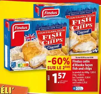 Findus colin d’Alaska façon fish and chips
