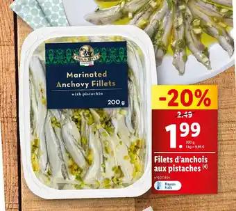 ITALIAMO Filets d’anchois aux pistaches