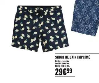 SHORT DE BAIN IMPRIMÉ