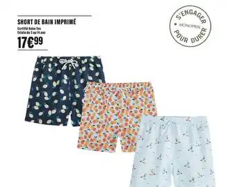 SHORT DE BAIN IMPRIMÉ