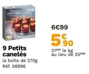 9 Petits canelés
