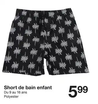 Short de bain enfant