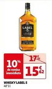 Label 5 - whisky