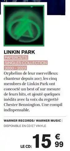 Linkin park : papercuts singles collection 2000-2023