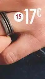Bague acier, taille 62