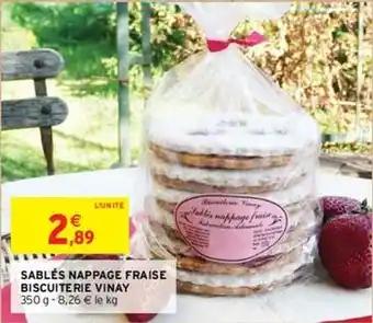 Biscuiterie vinay - sablés nappage fraise