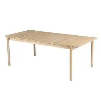 Table de jardin SAMOA 210 cm en bois d'acacia blanchi 100% FSC