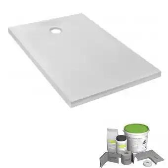 Pack receveur de douche 160 x 90 JACOB DELAFON Ipso rectangle blanc + Kit d'étanchéité WEDI