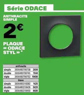 PLAQUE ODACE STYL