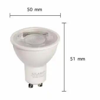 Ampoule LED GU10 Dimmable 8W 220V SMD2835 PAR16 60° - Blanc Chaud 2300K - 3500K - SILAMP