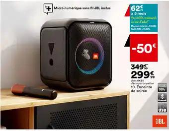 Enceinte de soirée