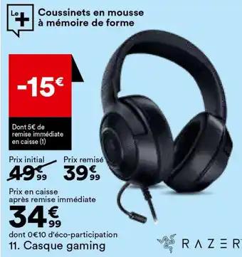 Casque gaming