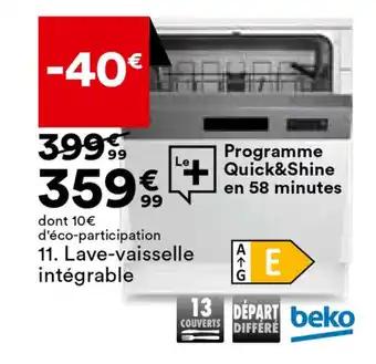 lave-vaisselle intégrable