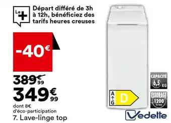 Lave-linge top
