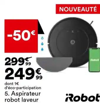 Aspirateur robot laveur
