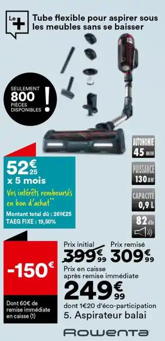 Aspirateur balai