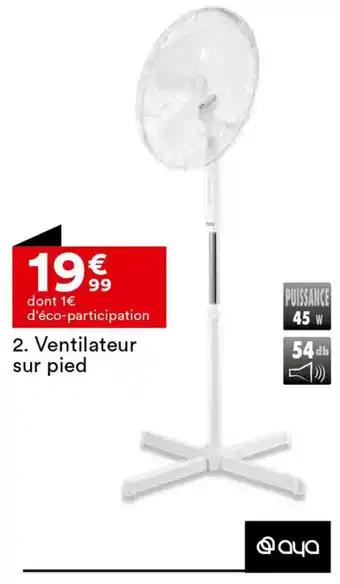 Ventilateur sur pied