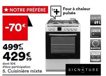 Cuisinière mixte