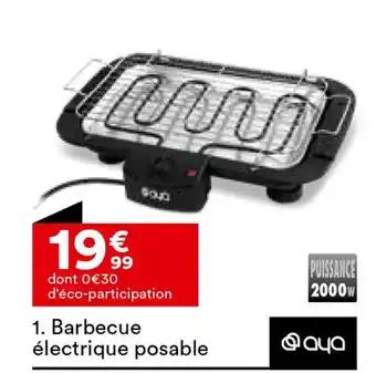 Barbecue électrique posable