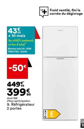 Réfrigérateur 2 portes