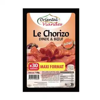 ORIENTAL VIANDES Chorizo Dinde & Bœuf Halal Maxi Format