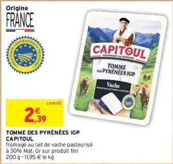 Capitoul - tomme des pyrénées igp