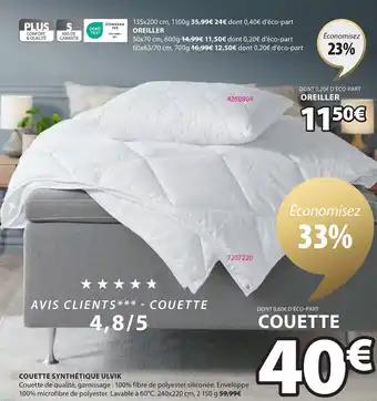 COUETTE SYNTHÉTIQUE ULVIK