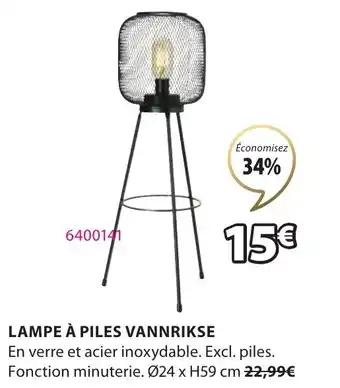 LAMPE À PILES VANNRIKSE