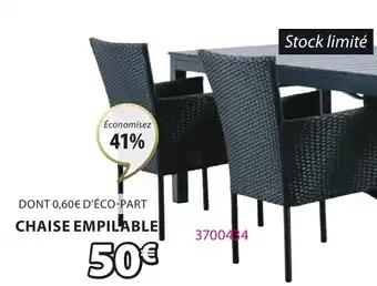 CHAISE EMPILABLE