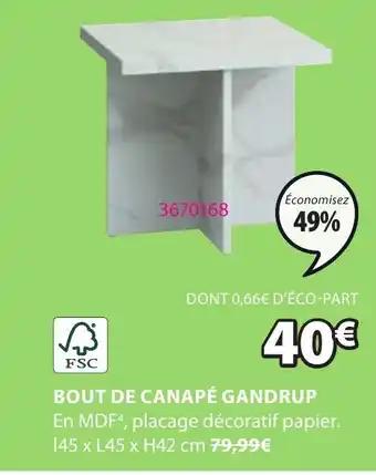 BOUT DE CANAPÉ GANDRUP