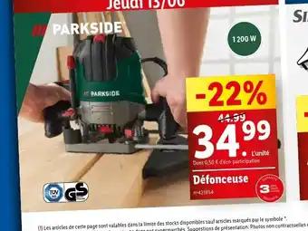 Défonceuse GARANTIE