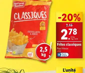 Frites classiques