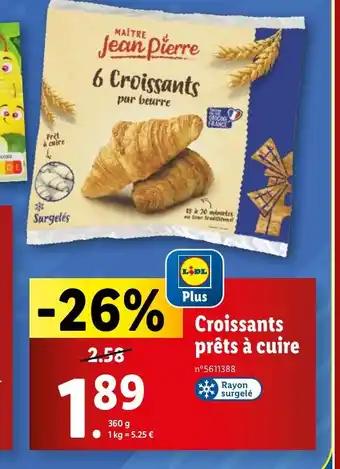 Croissants prêts à cuire