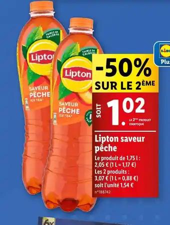 Lipton saveur pêche
