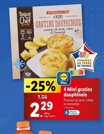 4 Mini gratins dauphinois
