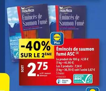 Émincés de Saumon Fumé