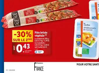 Pâte brisée végétale