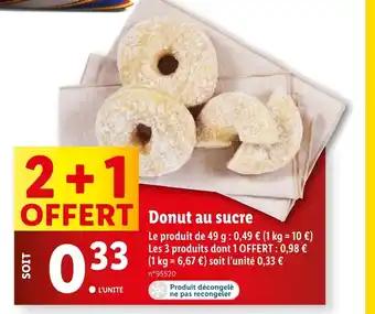 OFFERT Donut au sucre