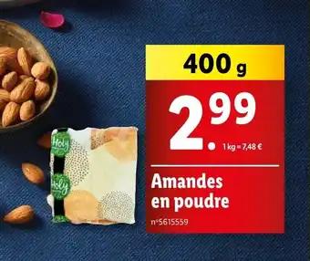 Amandes en poudre