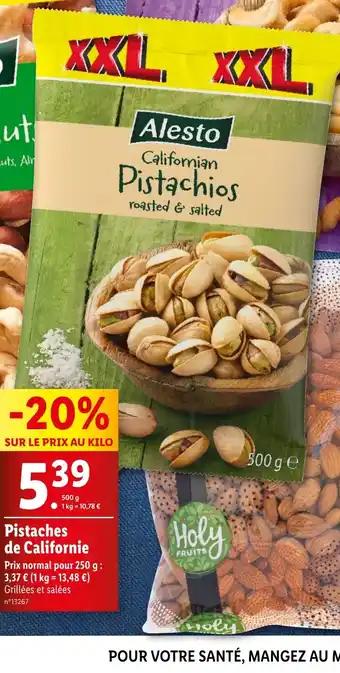 Pistaches de Californie