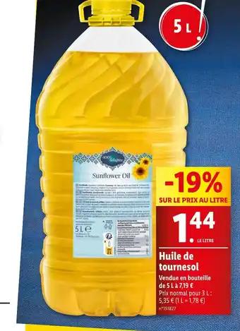 Huile de tournesol