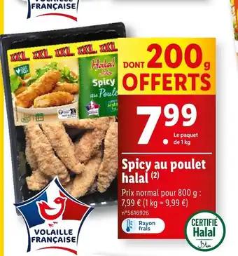 Spicy au poulet halal (2)