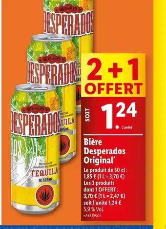 Bière Desperados Original