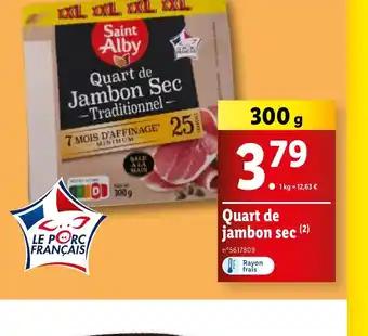 Quart de jambon sec (2)